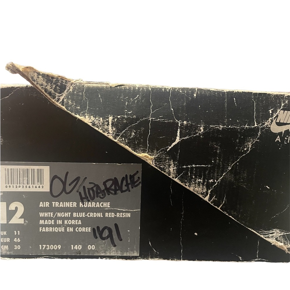 Original Nike huarache trainer SC from 1992 original box size 12